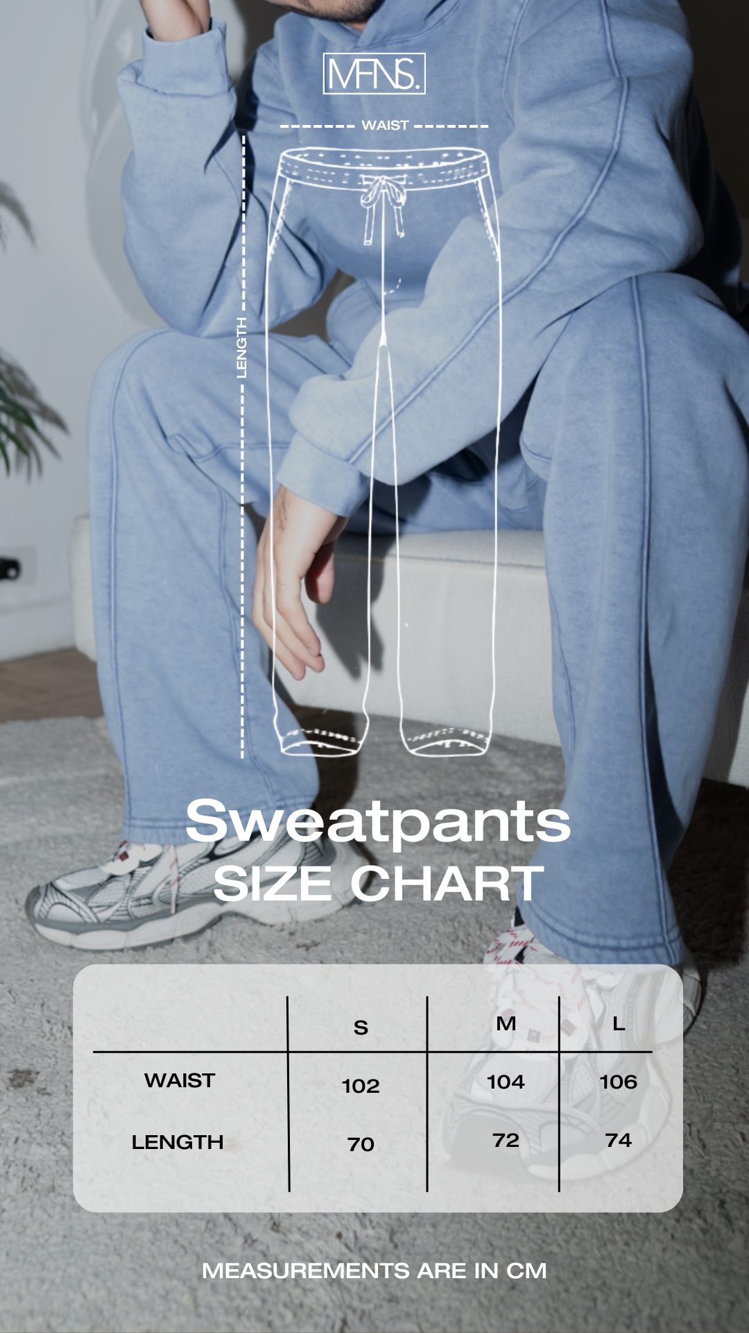 BASIC BLUE JEANS SWEATPANTS
