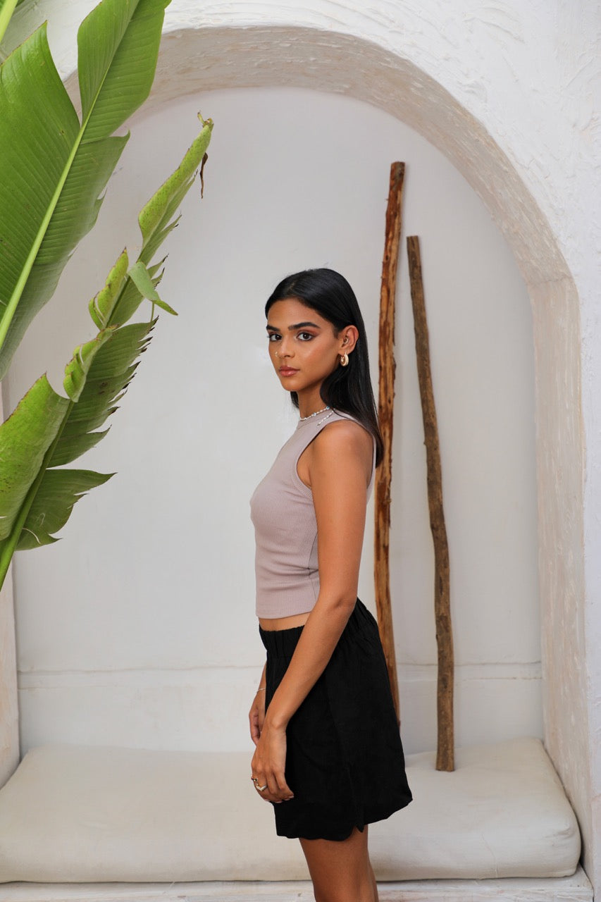 DÉBARDEUR LONGUEUR - Grège