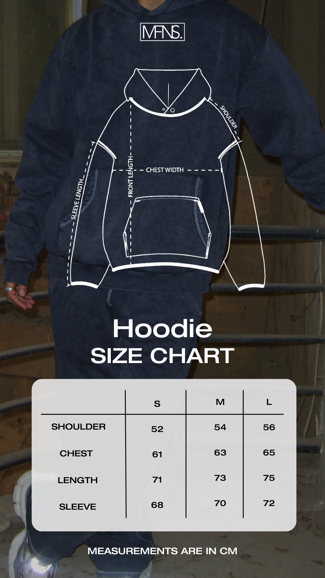 BASIC CHARCOAL HOODIE