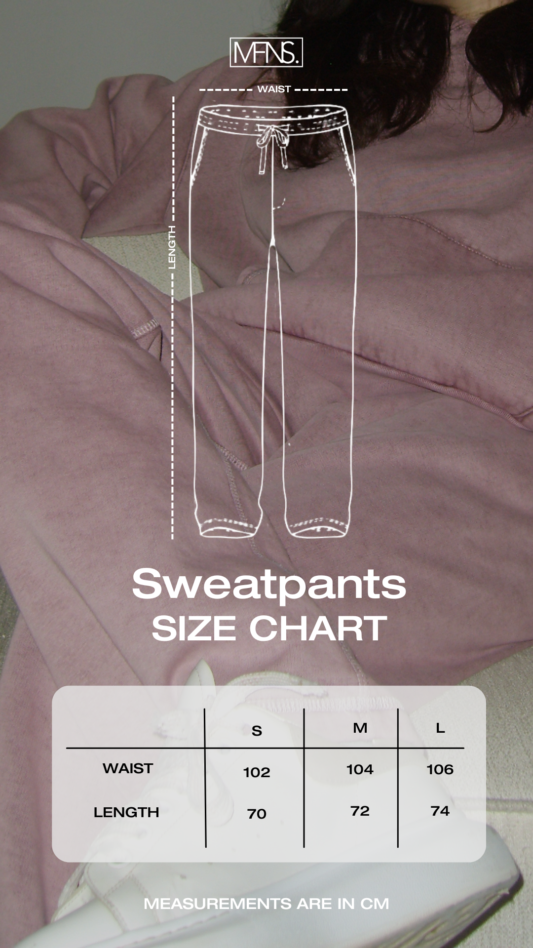 STITCHED BLUSH SWEATPANTS