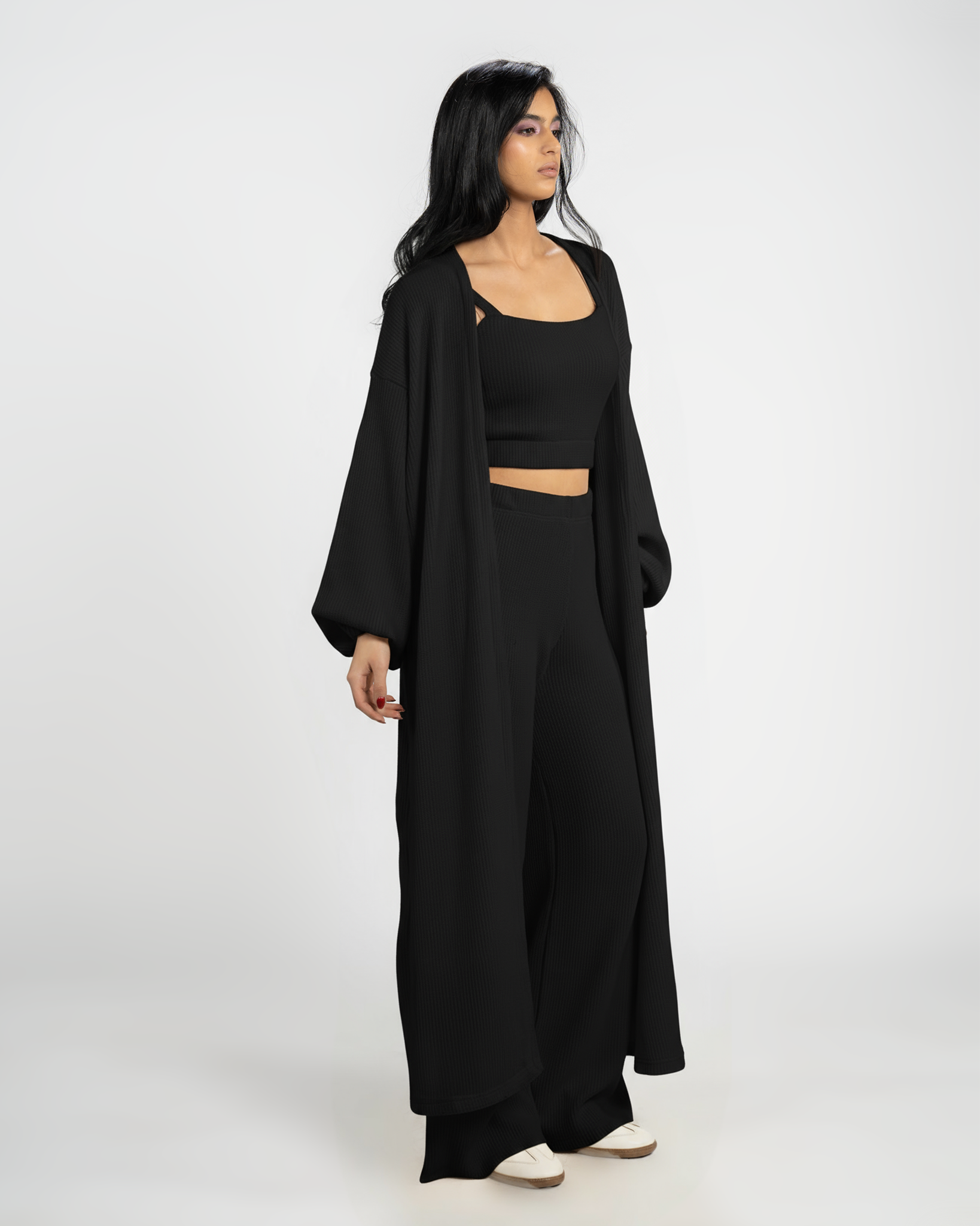 BLACK OFF-DUTY 3 PIECE LOUNGE SET