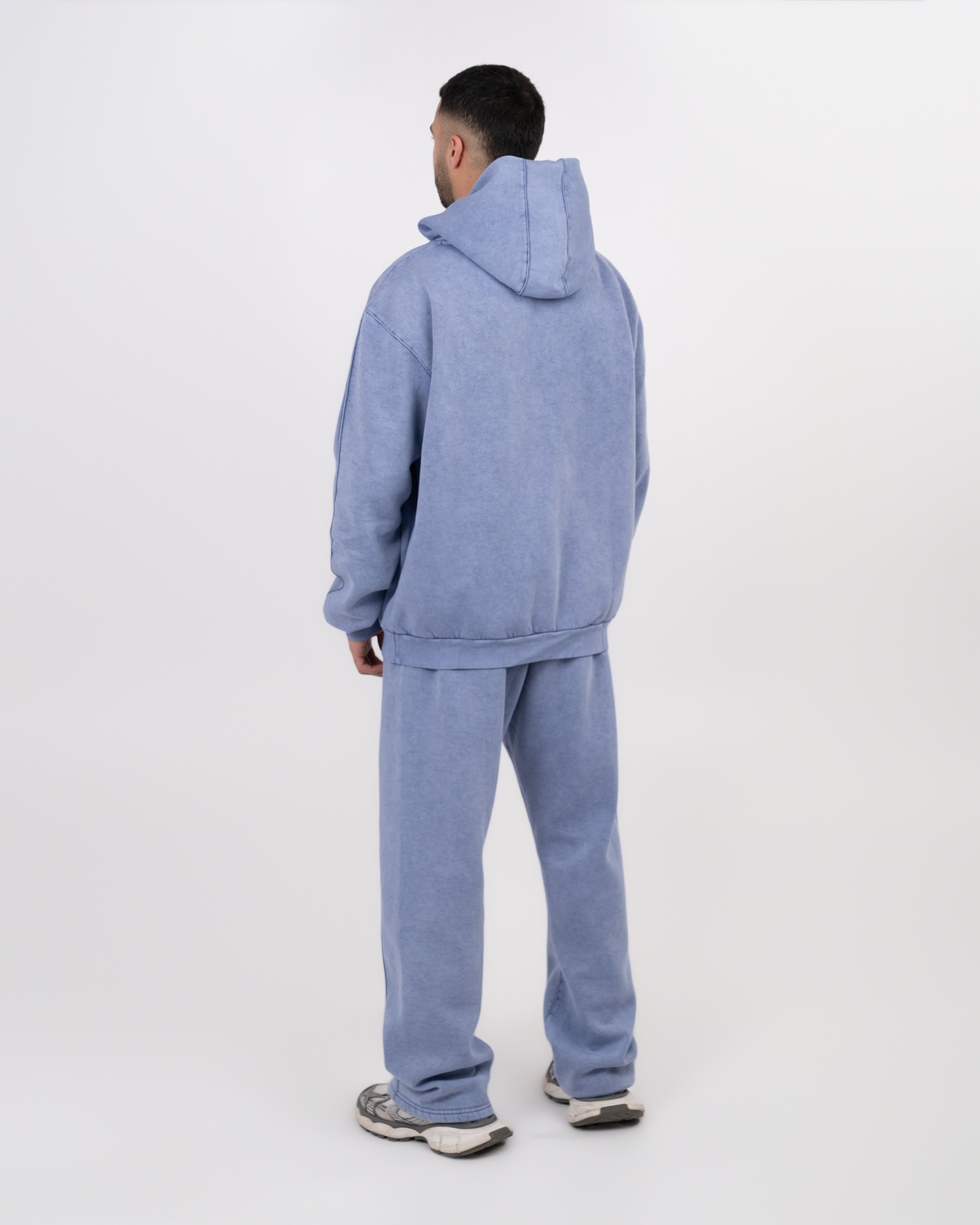 STITCHED BLUE JEANS HOODIE