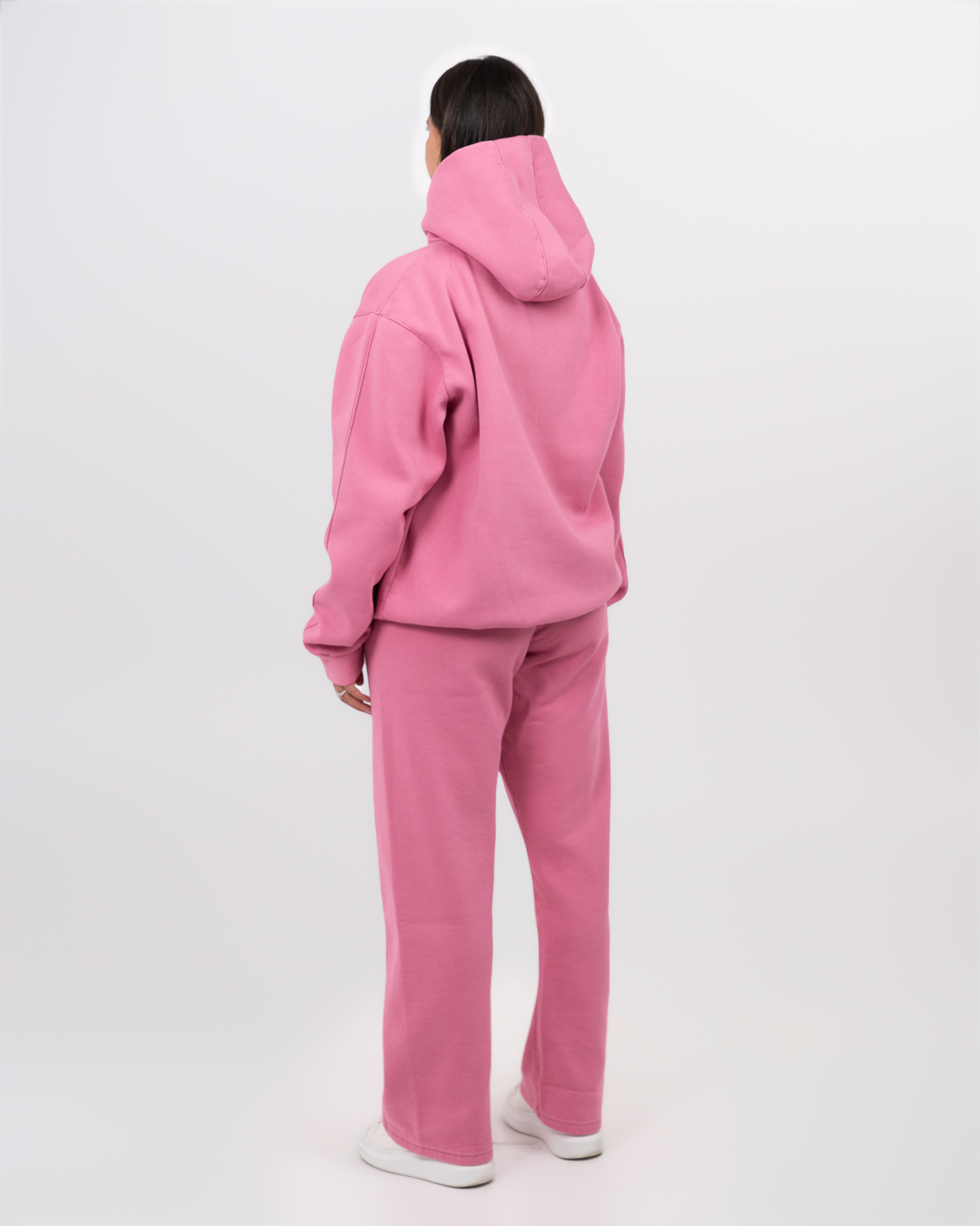 STITCHED PINK HOODIE