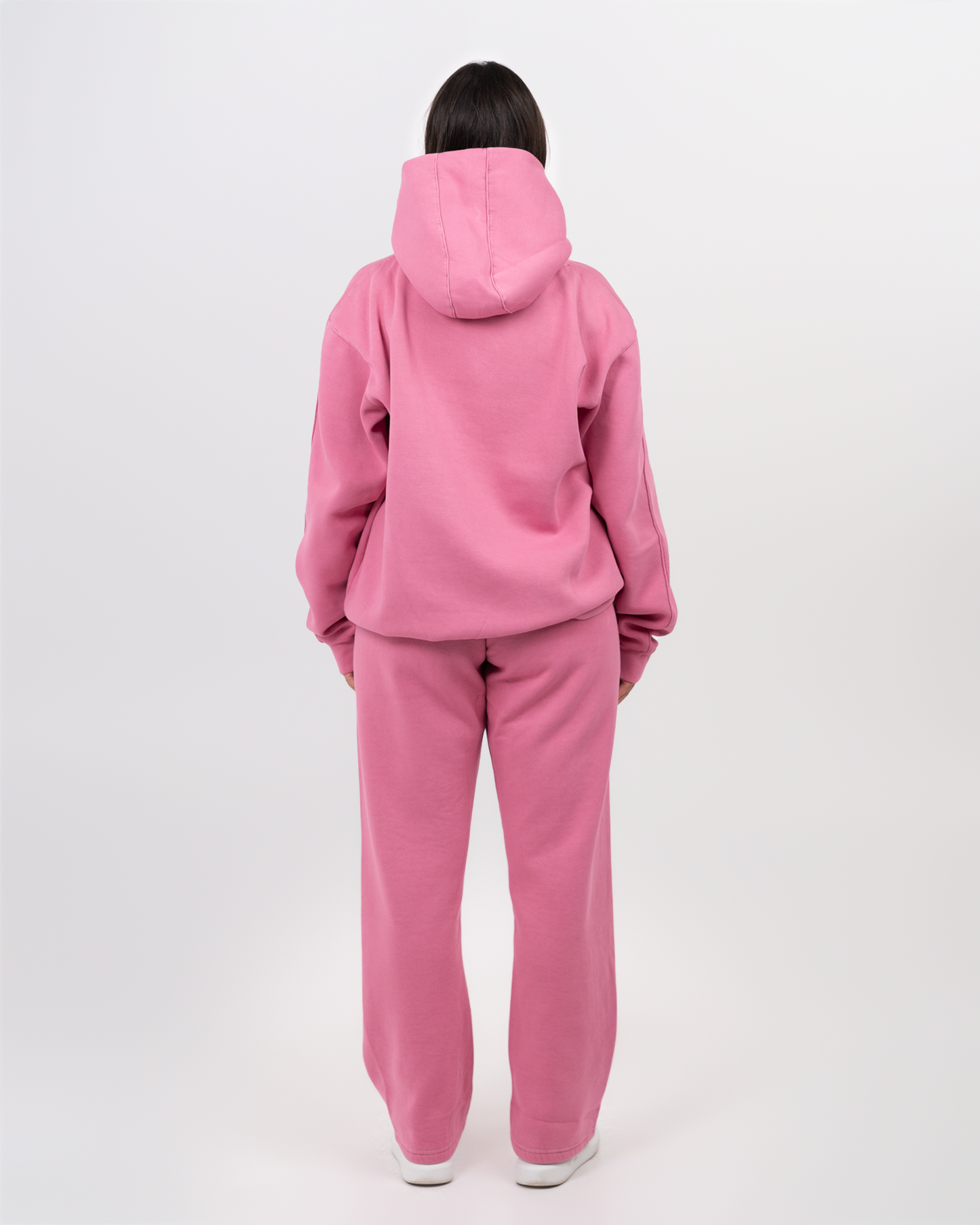 STITCHED PINK HOODIE