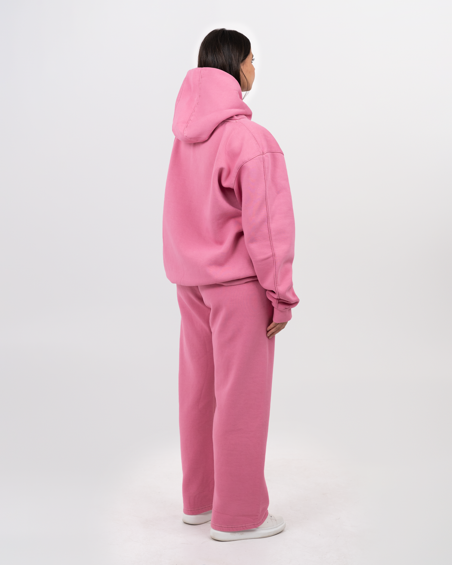 STITCHED PINK HOODIE