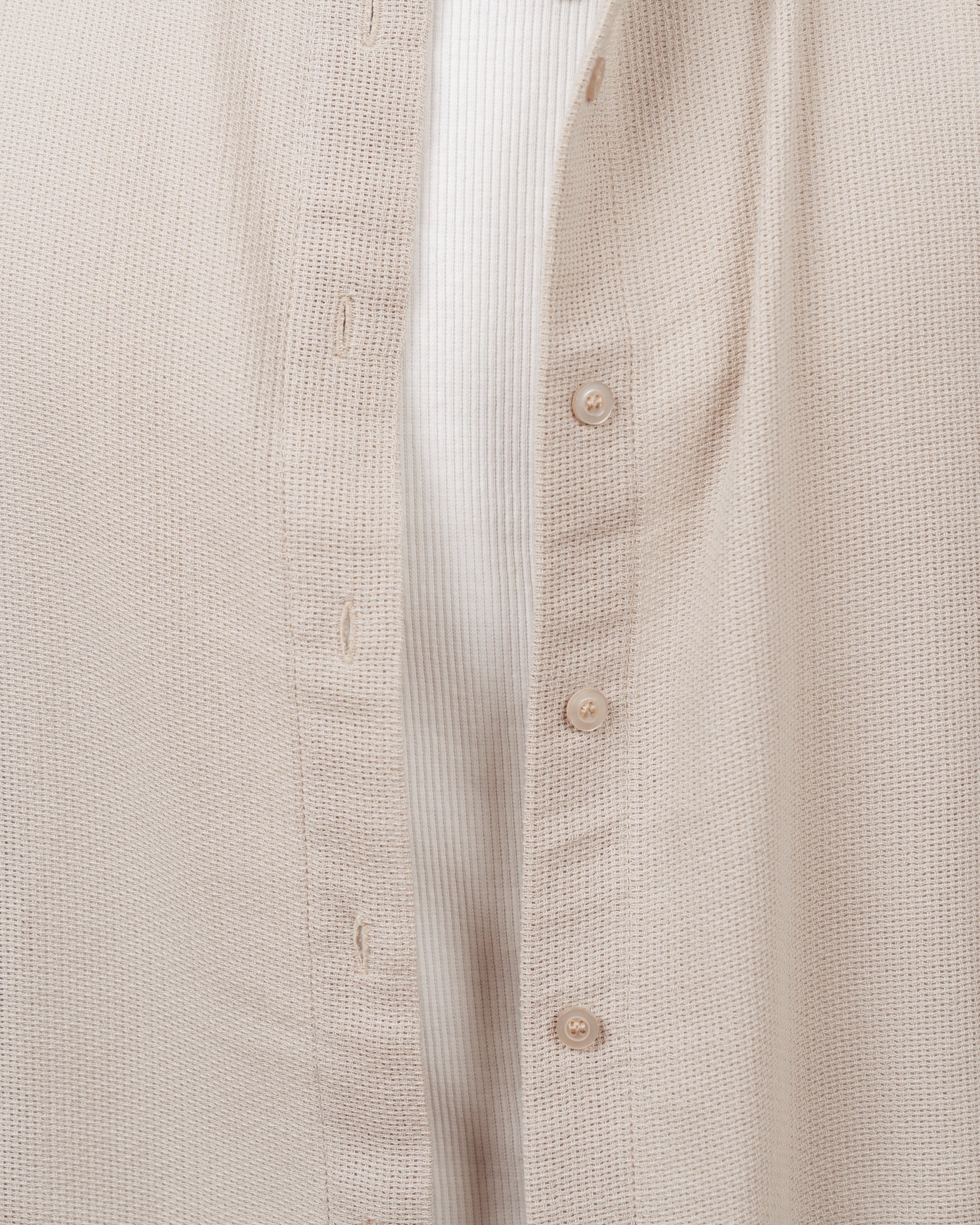 SAND BEIGE KNITTED SHIRT- UNISEX