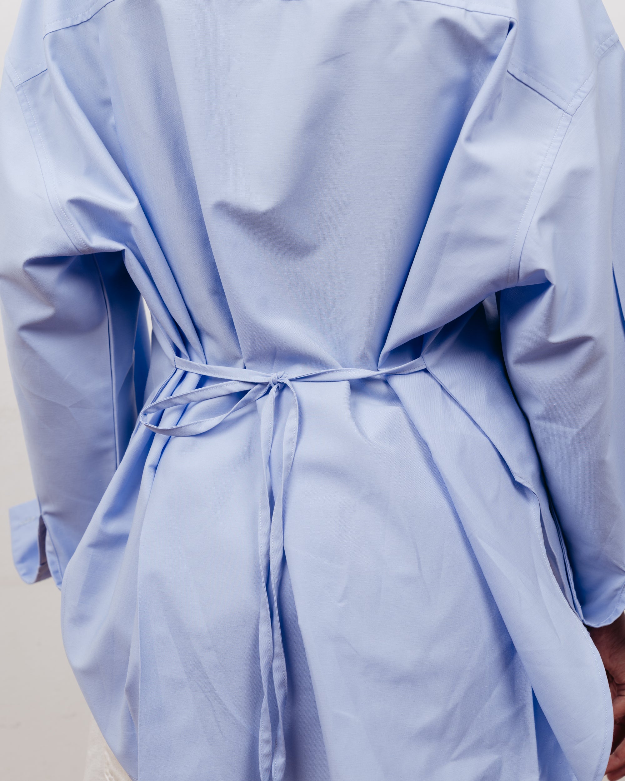 BLUE OVERSIZED POPLIN SHIRT
