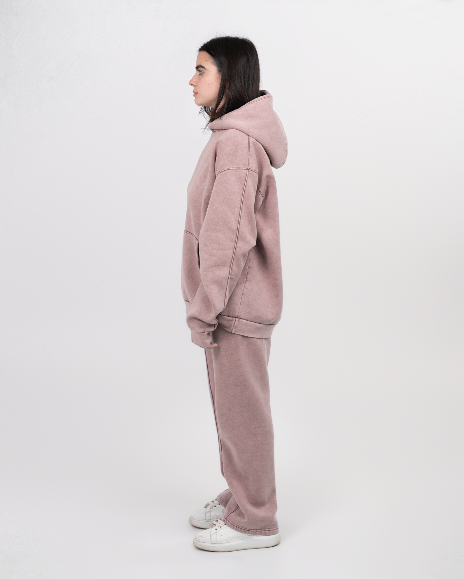 STITCHED BLUSH SWEATPANTS