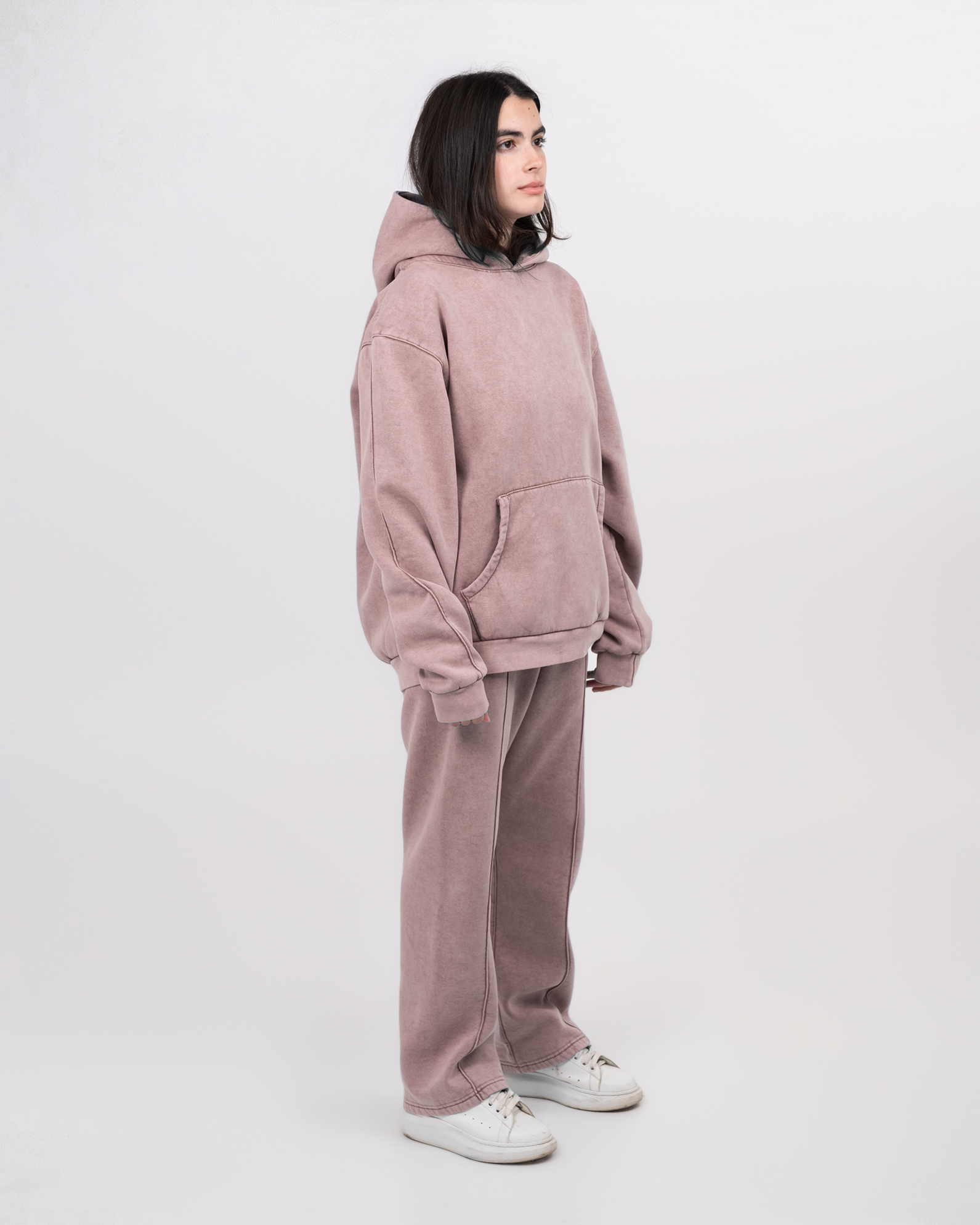 STITCHED BLUSH SWEATPANTS