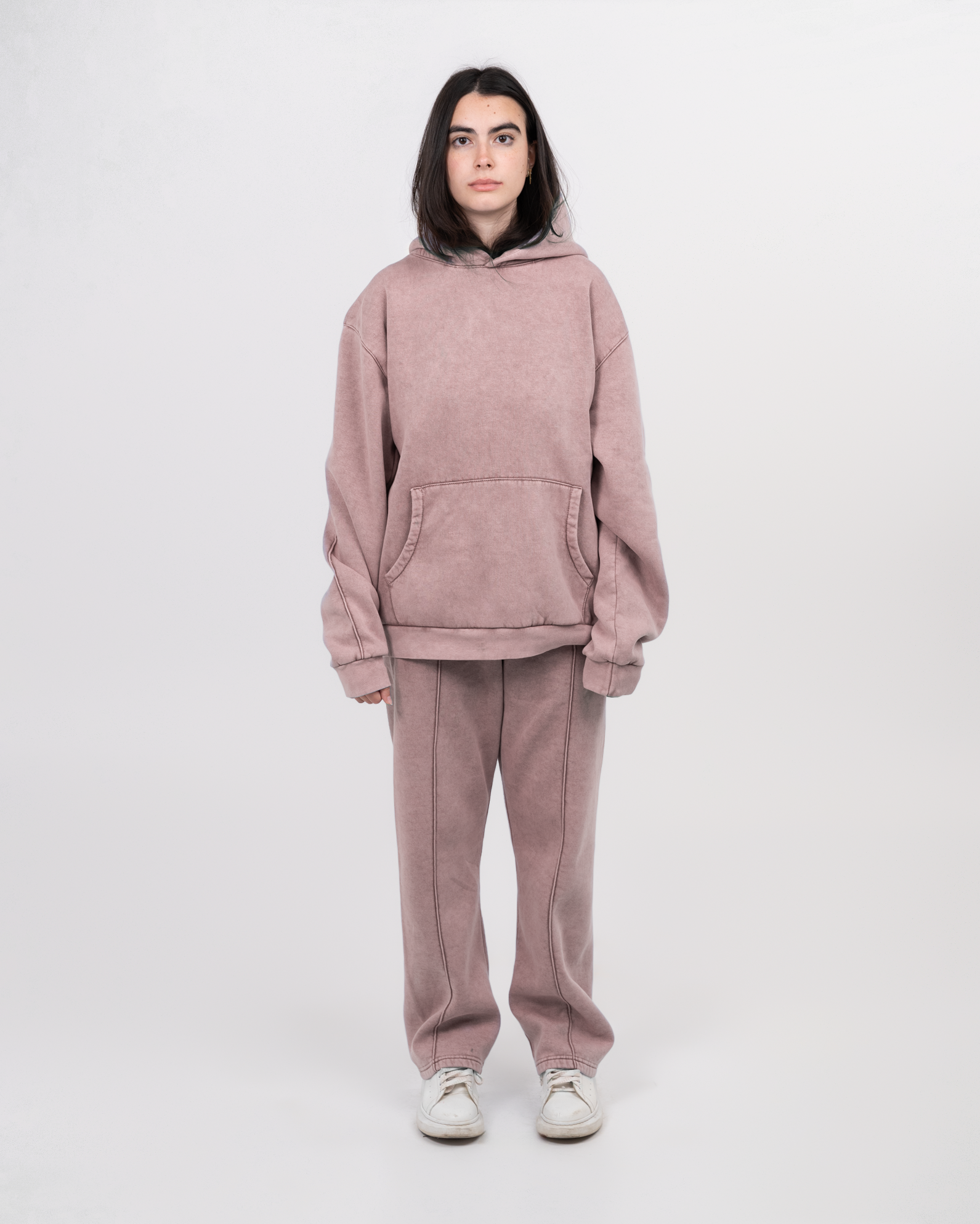 STITCHED BLUSH SWEATPANTS