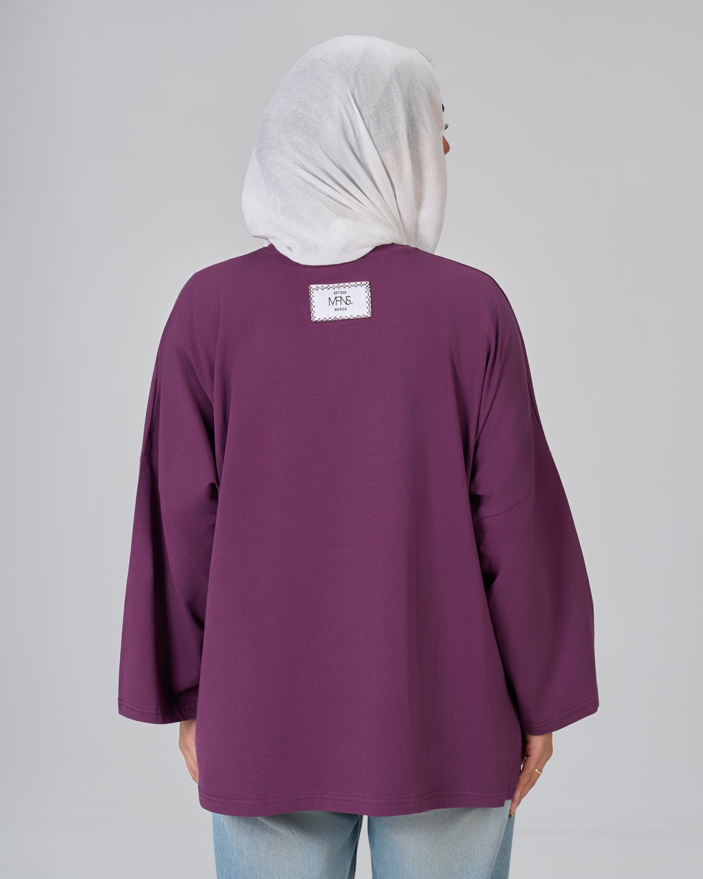 BASIC LONG SLEEVES SHIRT - PURPLE