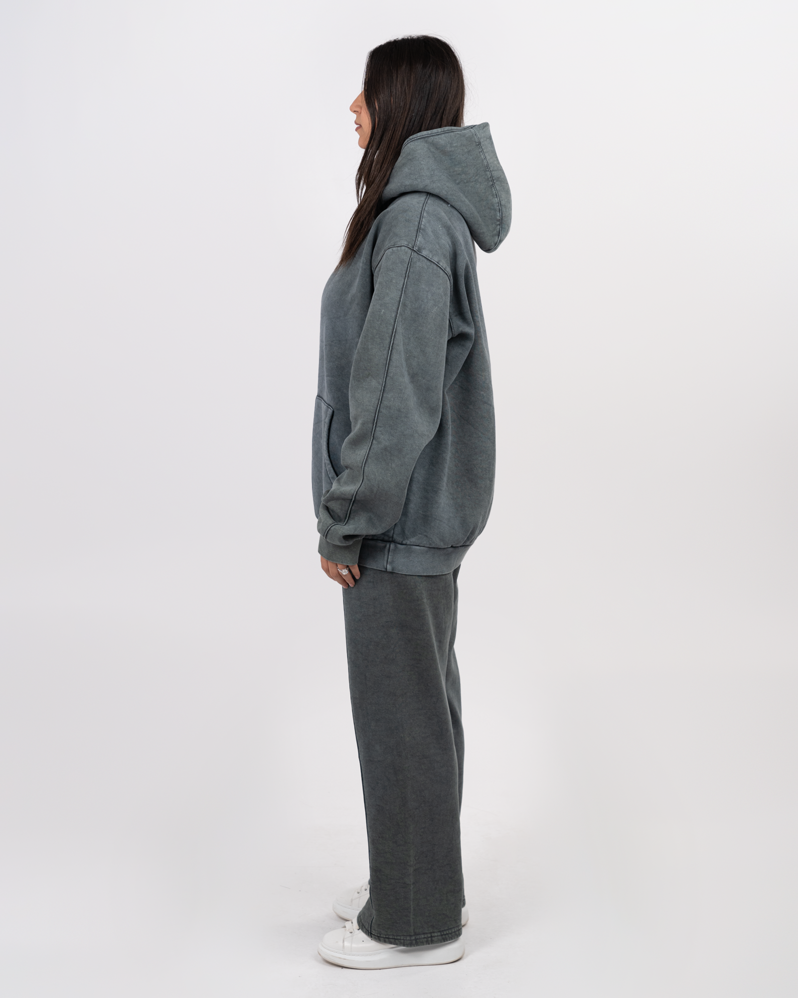 STITCHED OLIVE HOODIE