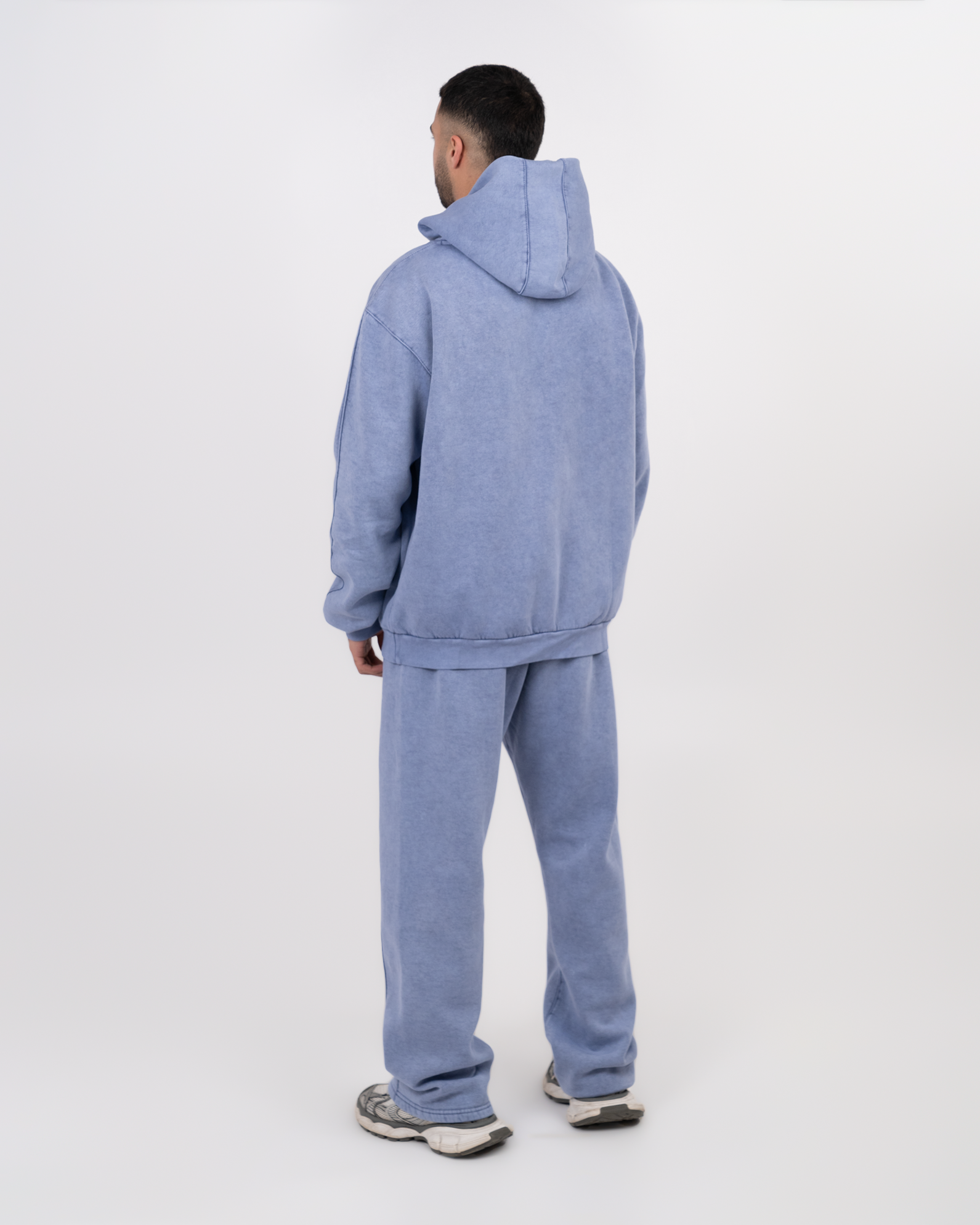 STITCHED BLUE JEANS SWEATPANTS