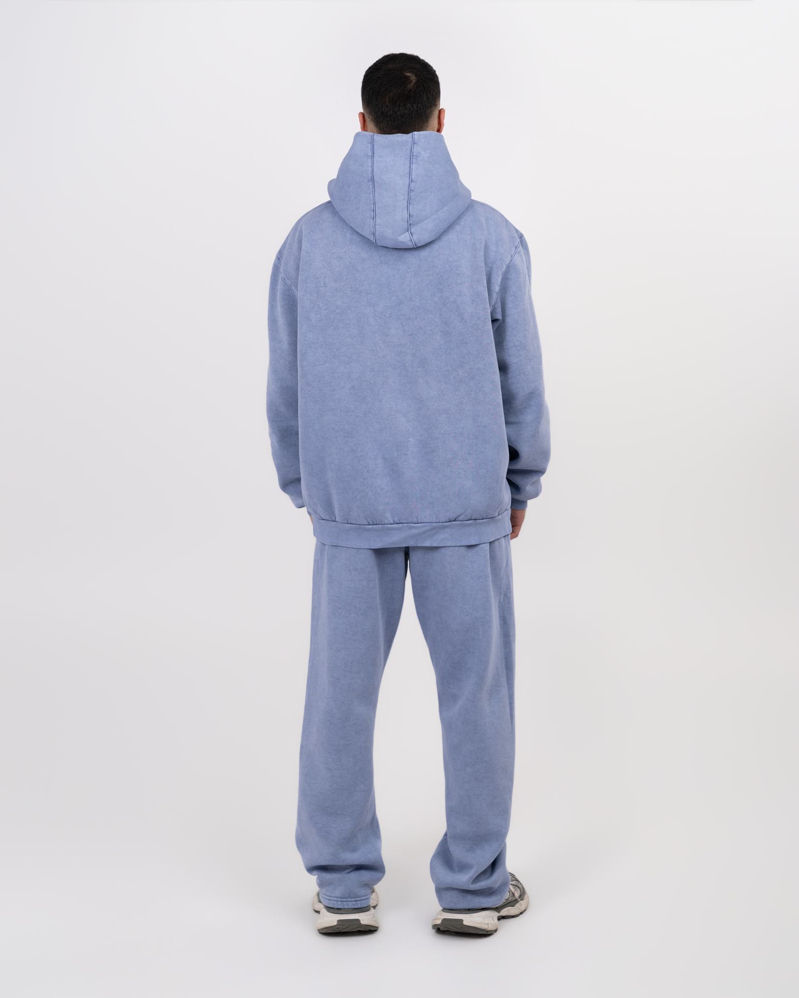 STITCHED BLUE JEANS HOODIE