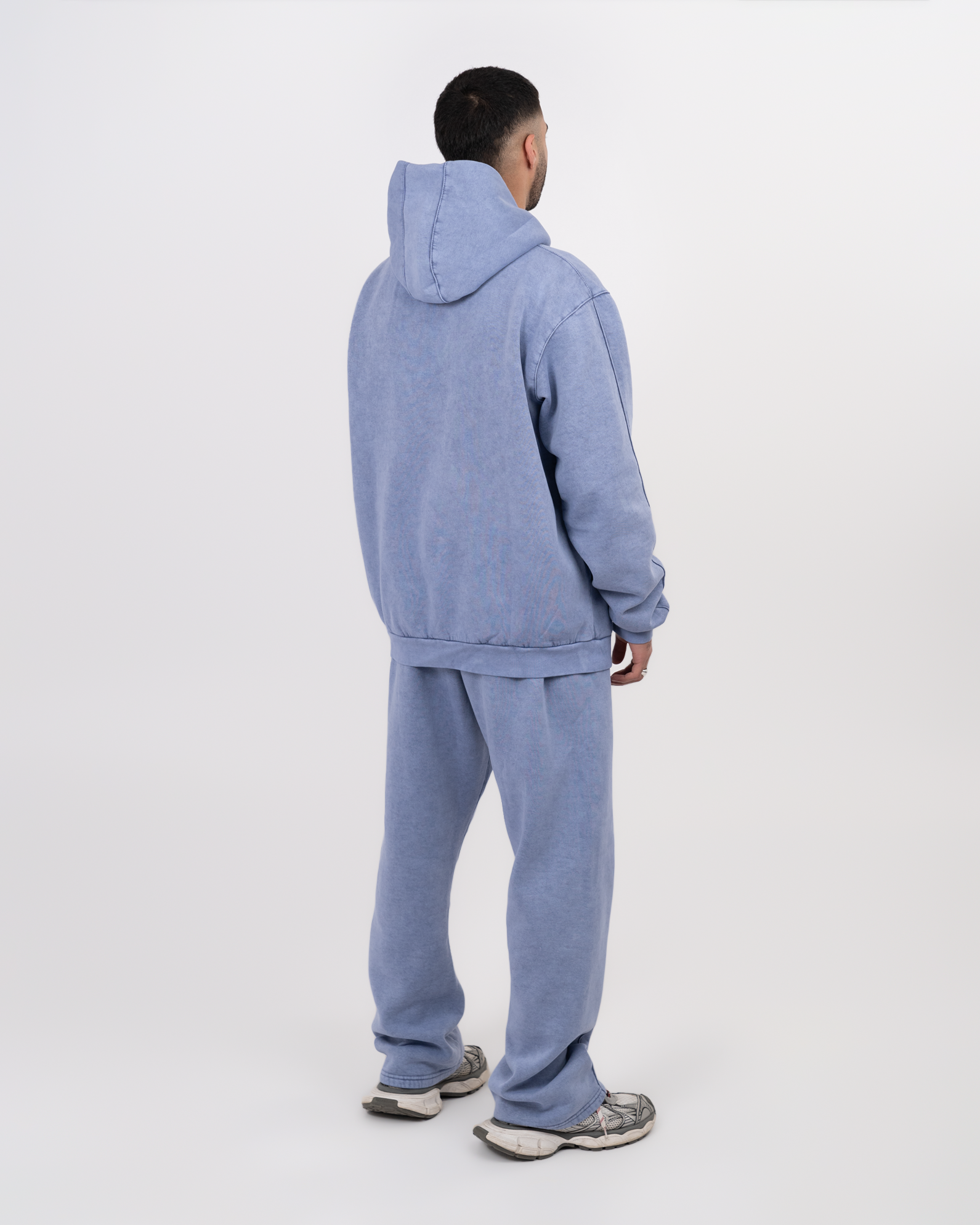 STITCHED BLUE JEANS SWEATPANTS