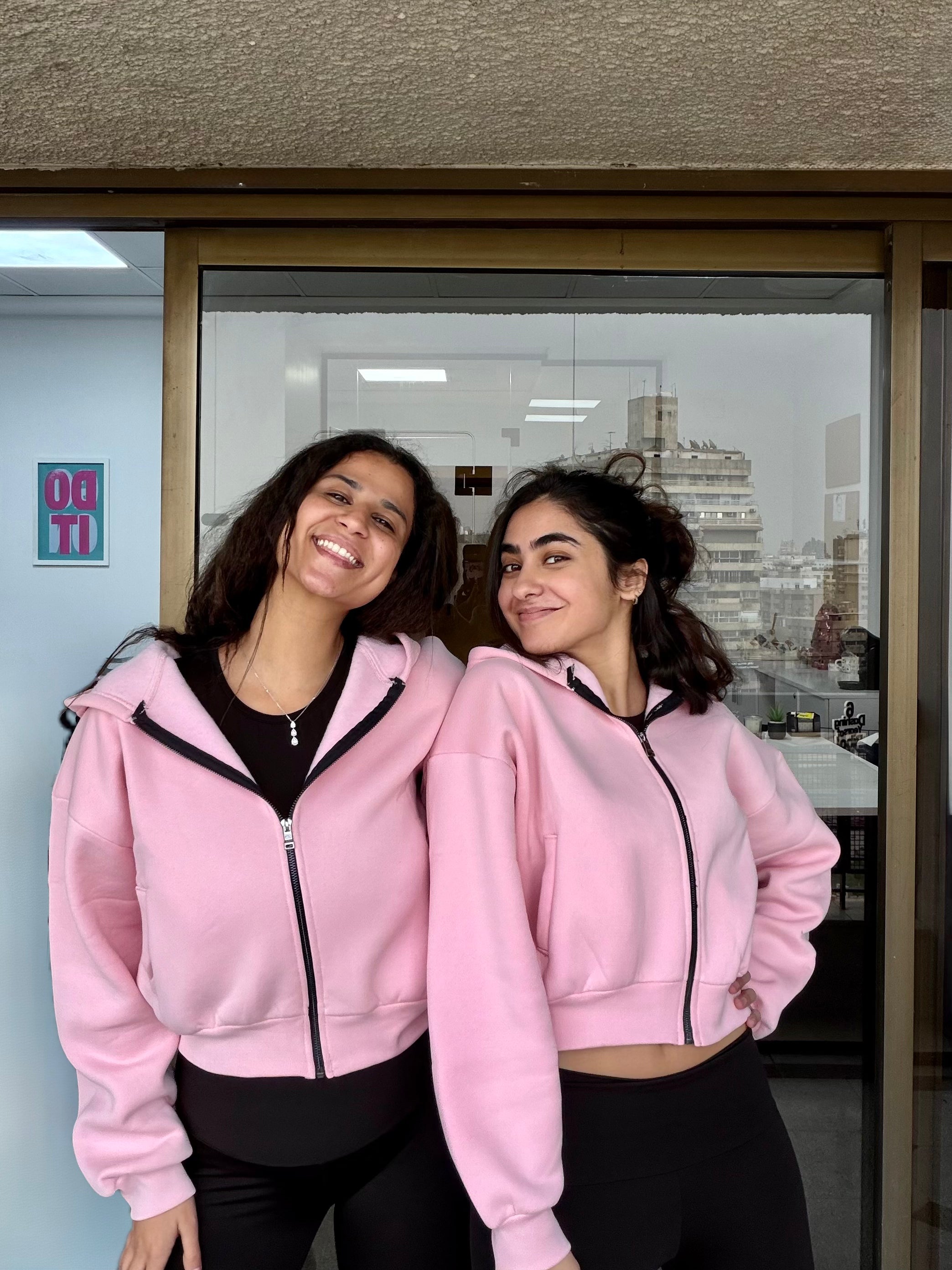 BUBBLEGUM PINK CROPPED JACKET