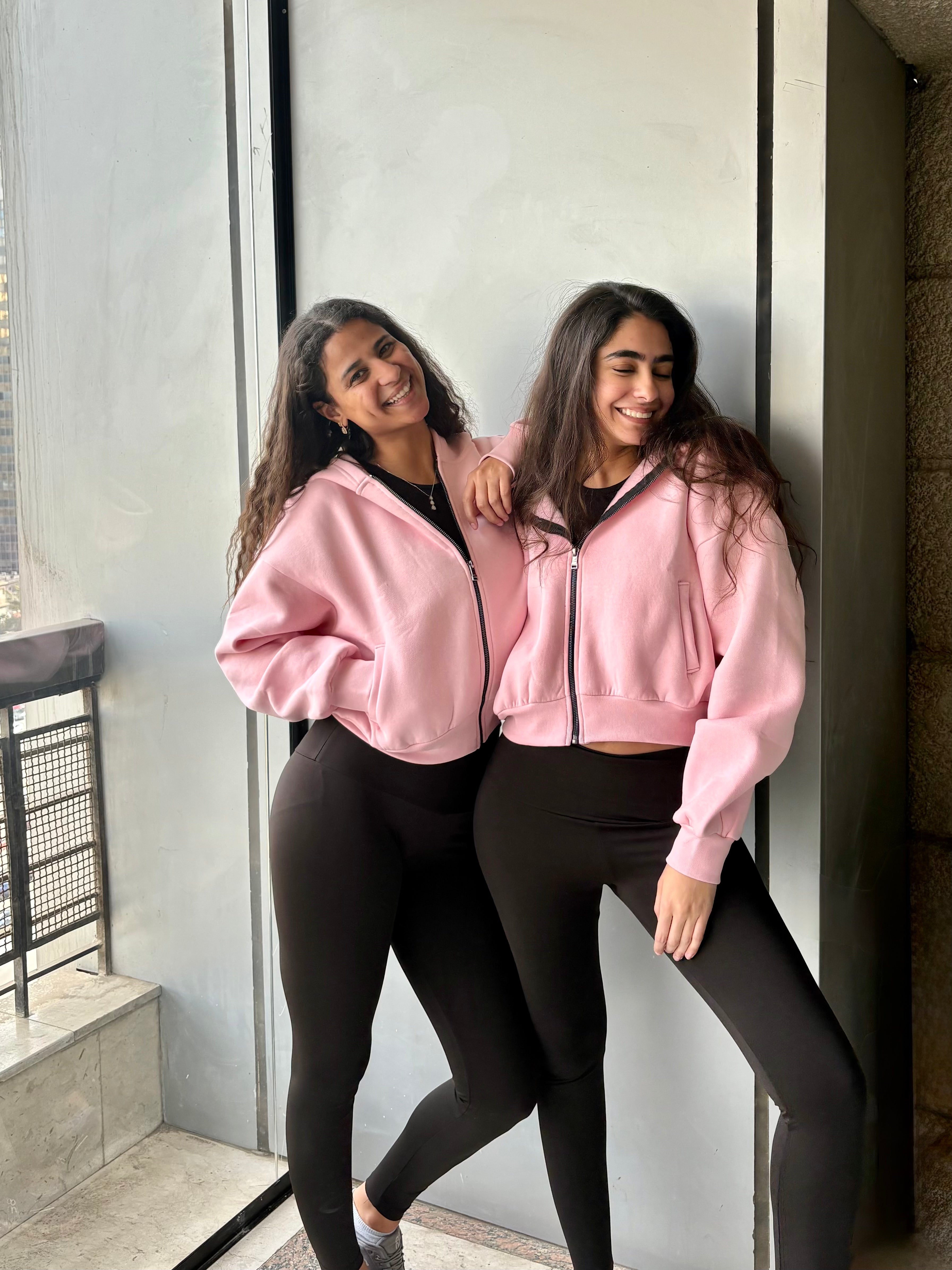 BUBBLEGUM PINK CROPPED JACKET