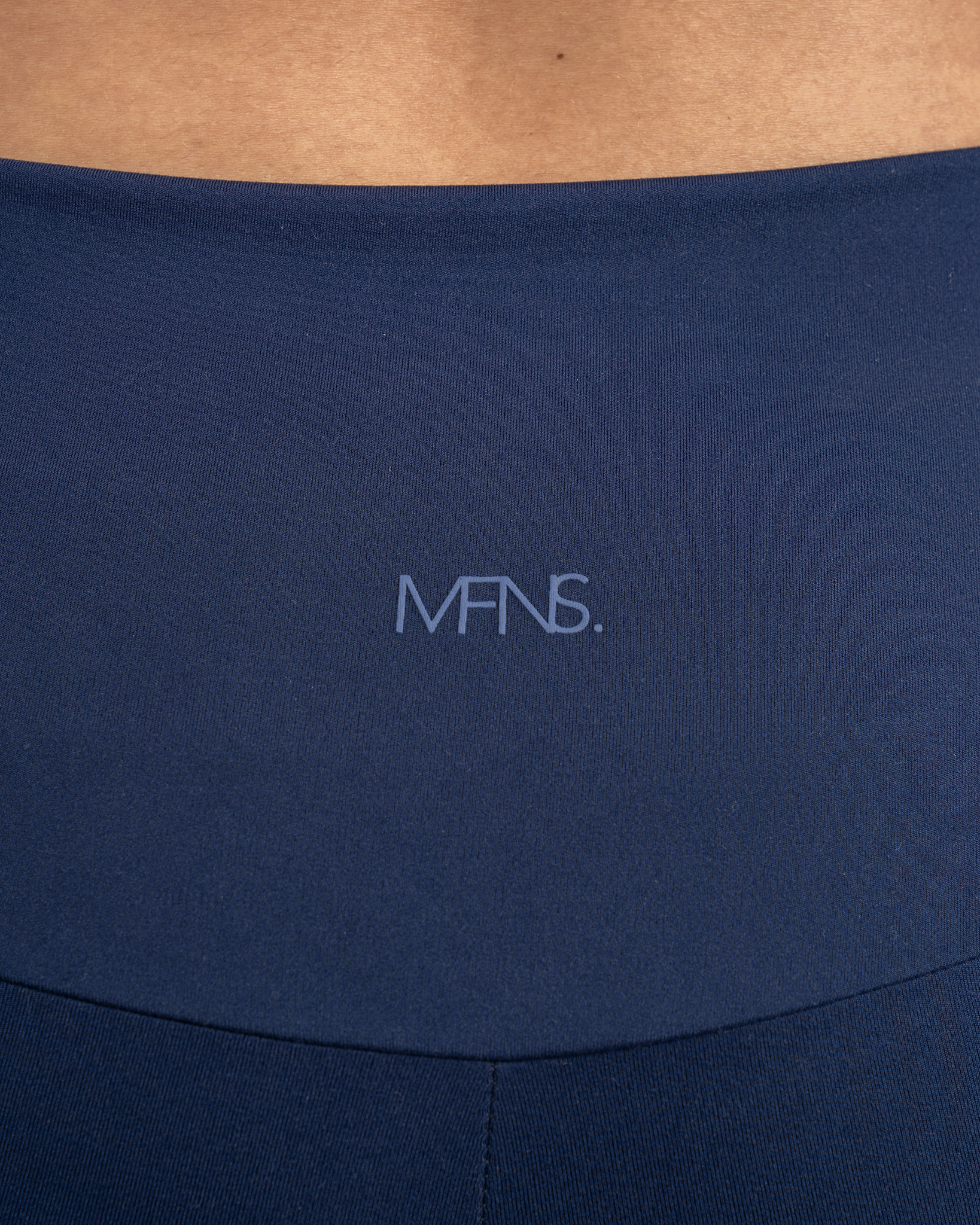 NAVY - HIGH WAISTED FLARED YOGA PANTS WITH SIDE SLIT