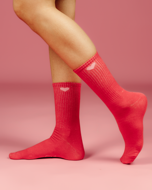 HEART CREW NECK SOCKS