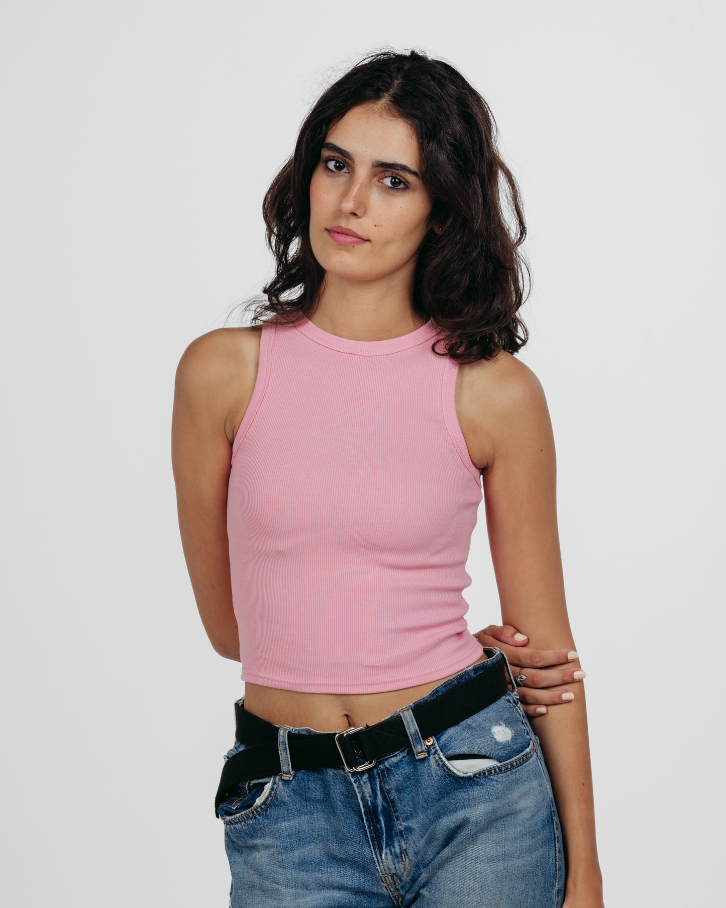 FULL-LENGTH TANK TOP - PASTEL PINK