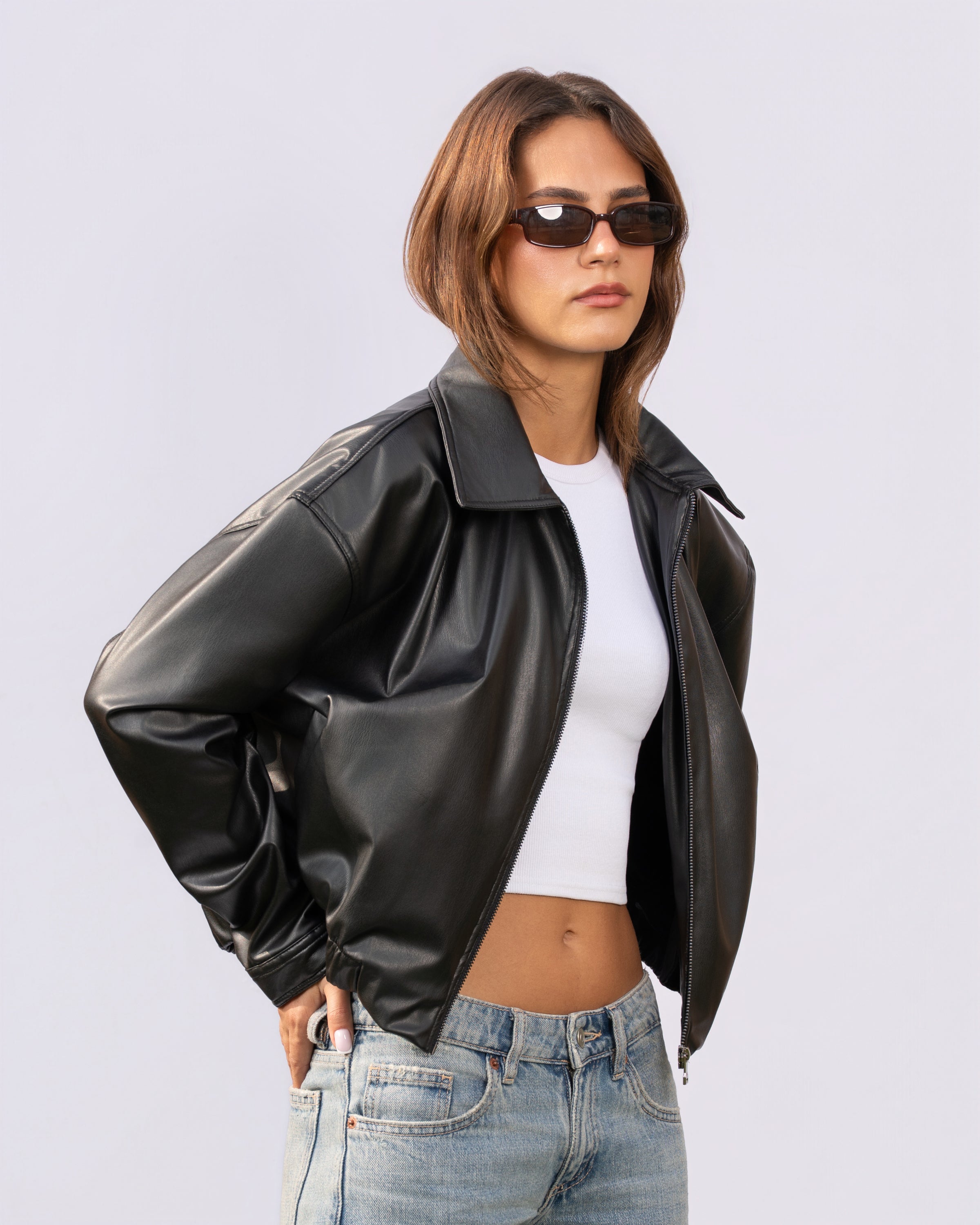 THE EVERYDAY LEATHER JACKET - BLACK