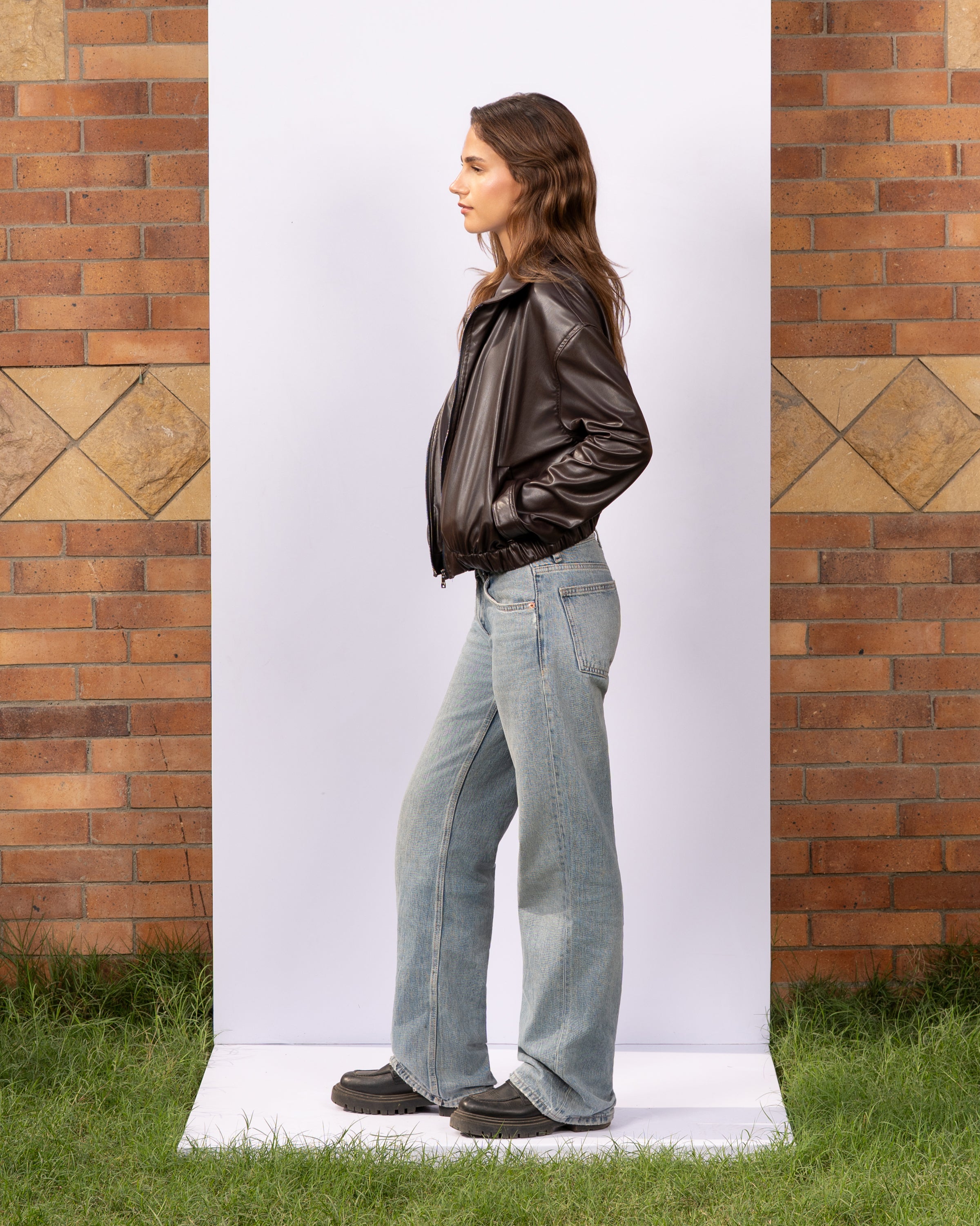 THE EVERYDAY LEATHER JACKET - CHOCOLATE BROWN