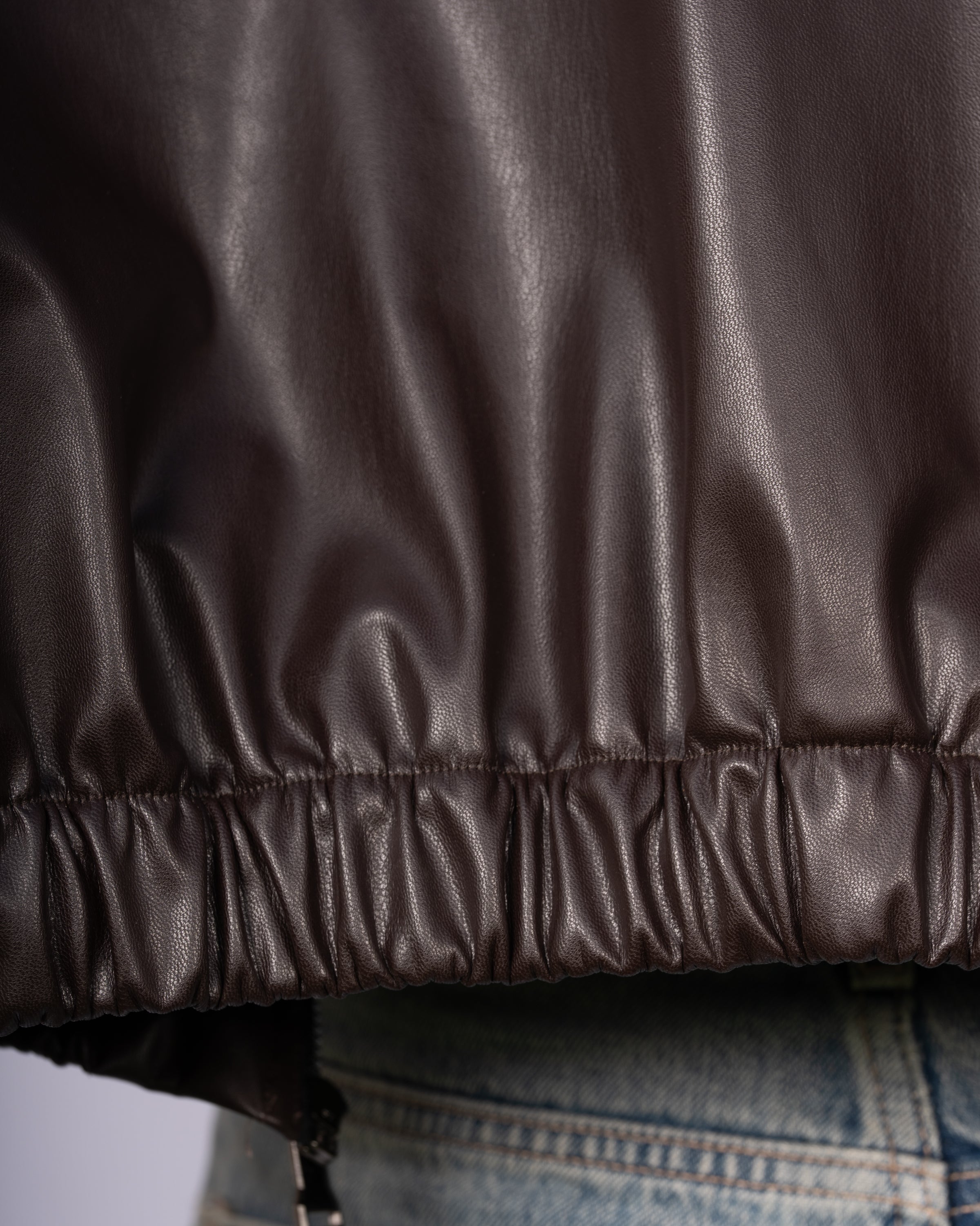 THE EVERYDAY LEATHER JACKET - CHOCOLATE BROWN