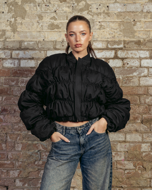 PUFFER BLACK JACKET