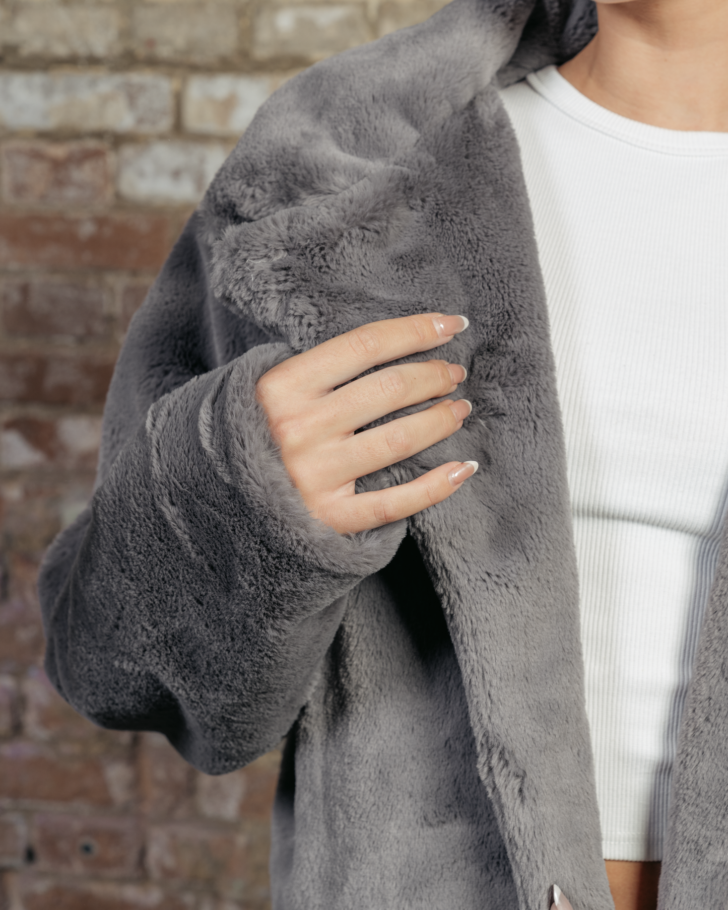 GREY FUR JACKET