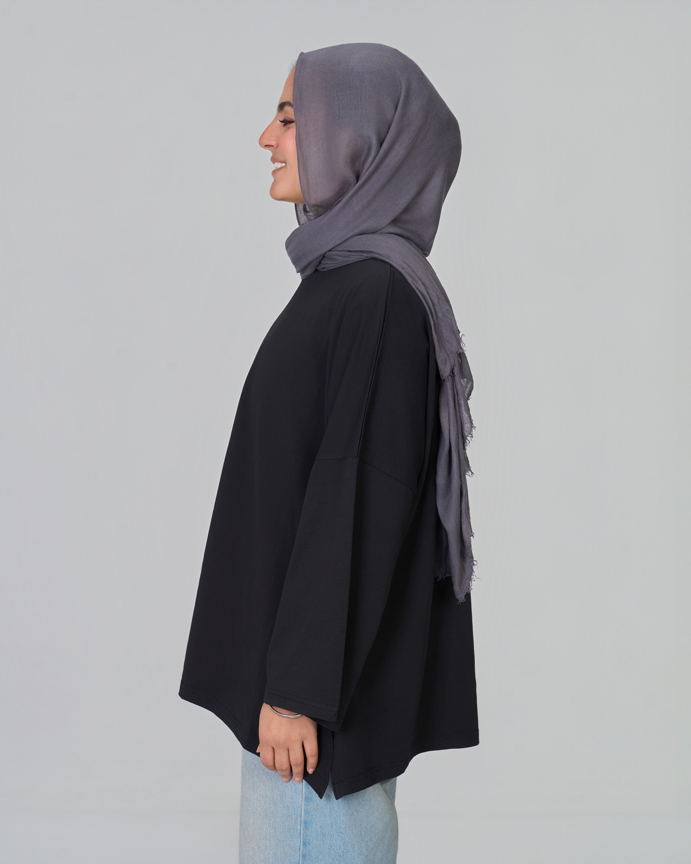 BASIC LONG SLEEVES SHIRT - BLACK