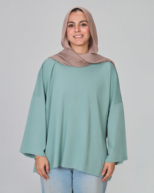 BASIC LONG SLEEVES SHIRT - MINT