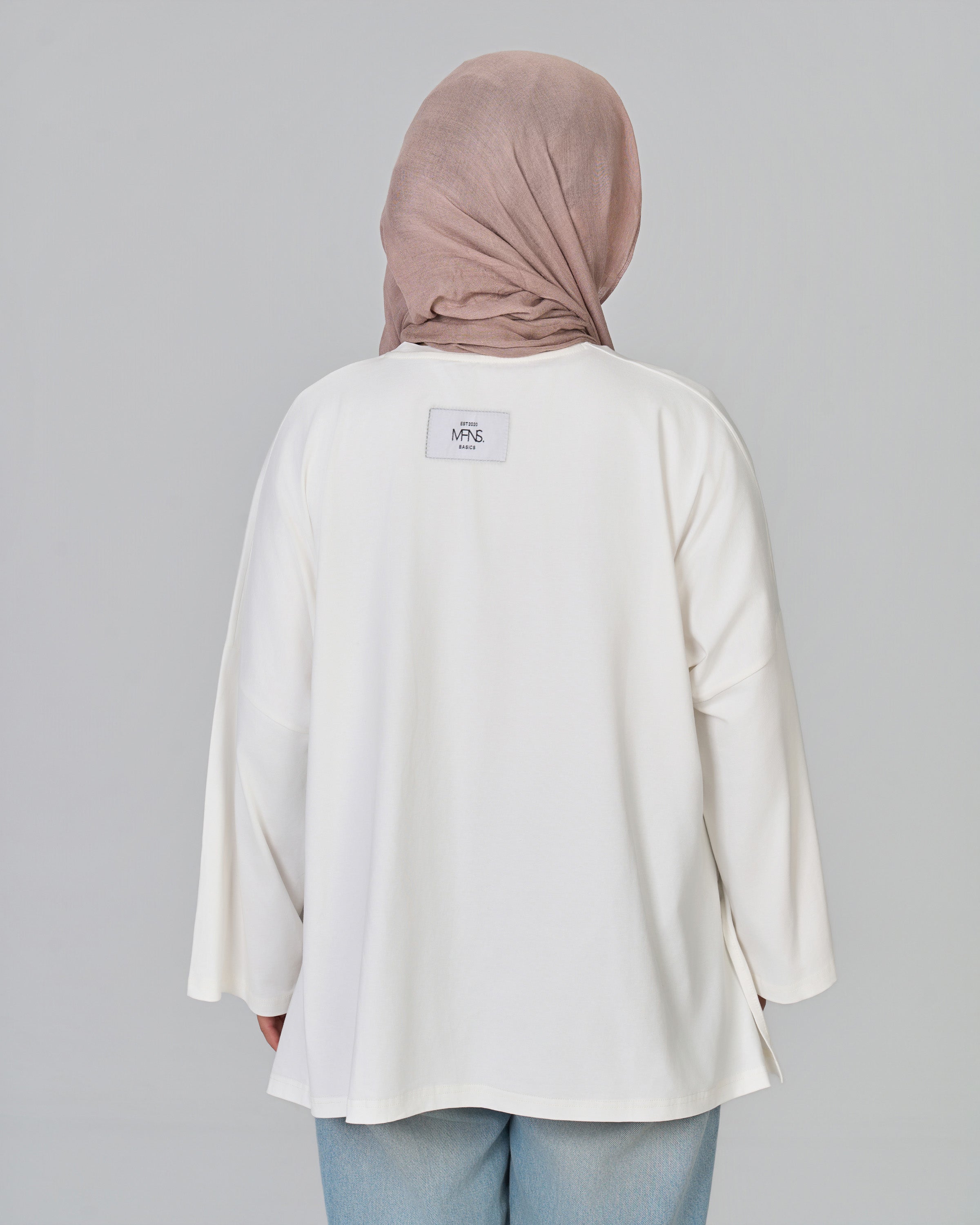 BASIC LONG SLEEVES SHIRT - VANILLA